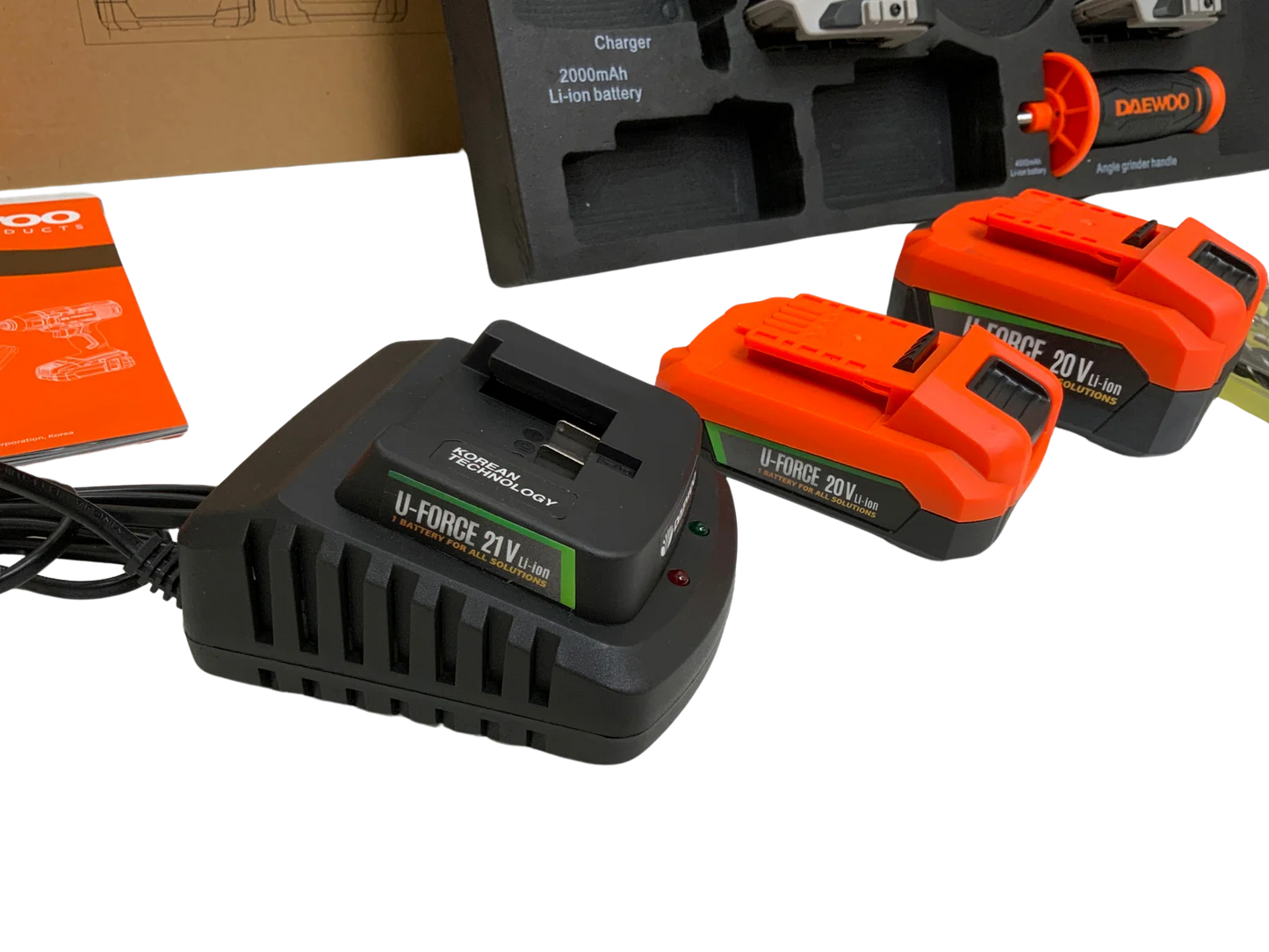 Daewoo Power-Tool Set 4 in 1 – Akku-Werkzeugset für professionelle Ansprüche