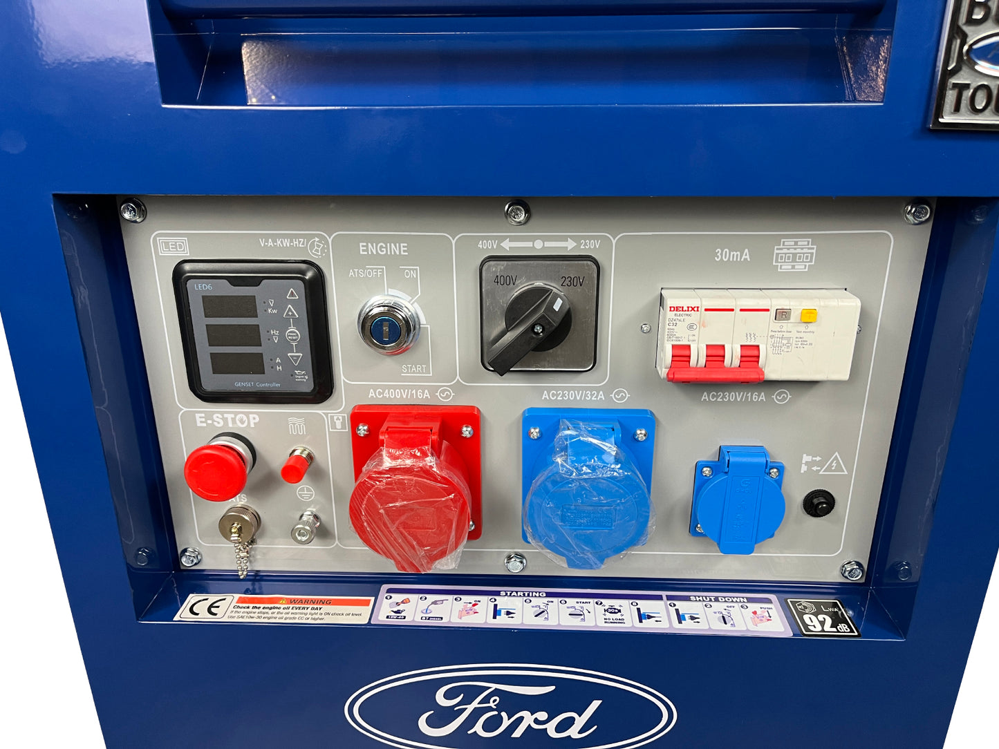 Stromgenerator / Notstrom Ford FDT10200SE mit 6.500W