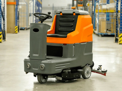 SM80S-PRO ride-on scrubber dryer with double brush